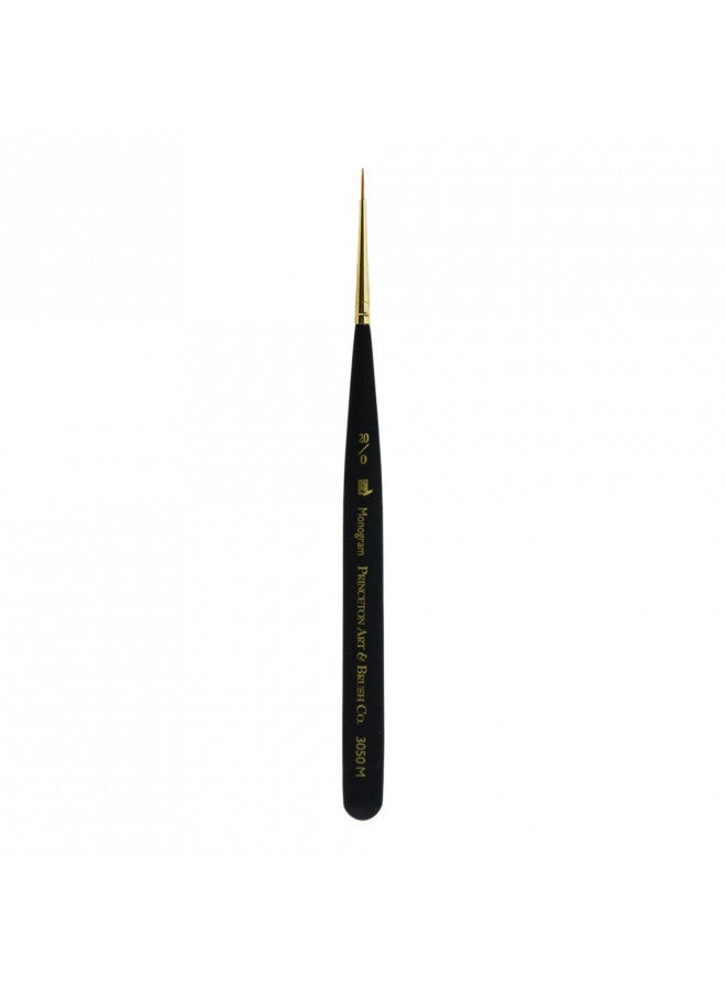 Princeton Mini-Detailer Paintbrush, Size 20/0 inch, Black - Image 1