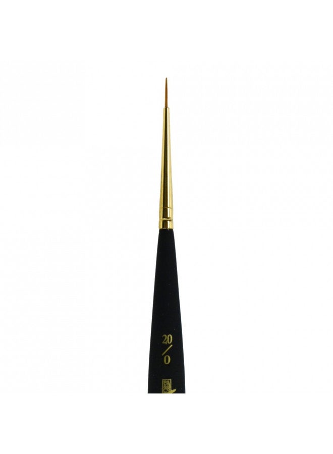 Princeton Mini-Detailer Paintbrush, Size 20/0 inch, Black - Image 2