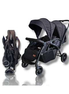 Kidilo Stroller for Twins Kidillo LB200 Double , Black  - Image 2