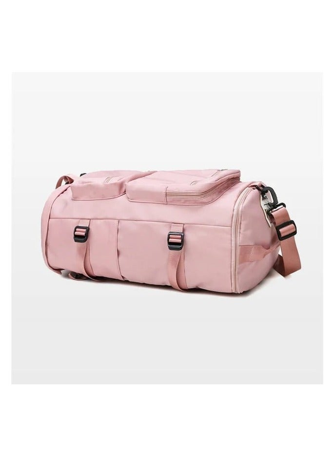 Practical backpack for all uses, imported, with a special place for shoes, pink  - Image 1