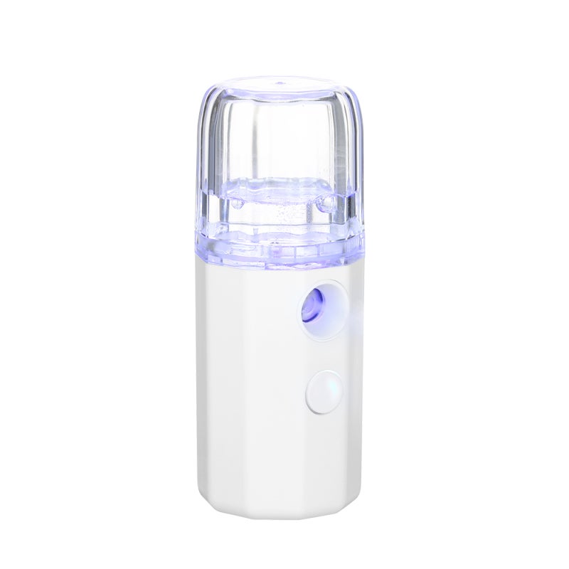 Nano Sprayer 35ml White Portable Mist - Deep Skin Penetration Auto Off Rechargeable Design for Makeup Prep Sensitive Skin Home Work Travel - Image 2