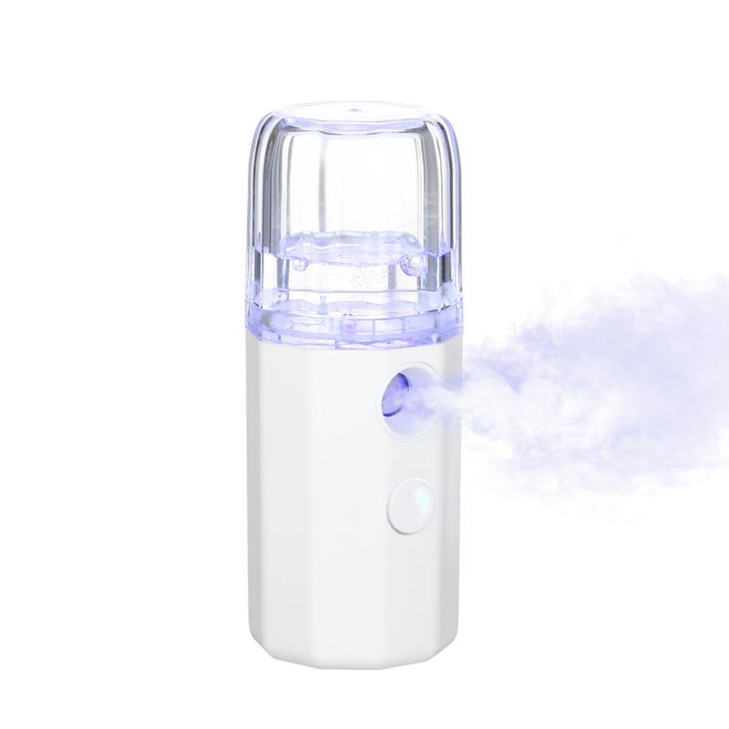Nano Sprayer 35ml White Portable Mist - Deep Skin Penetration Auto Off Rechargeable Design for Makeup Prep Sensitive Skin Home Work Travel - Image 3