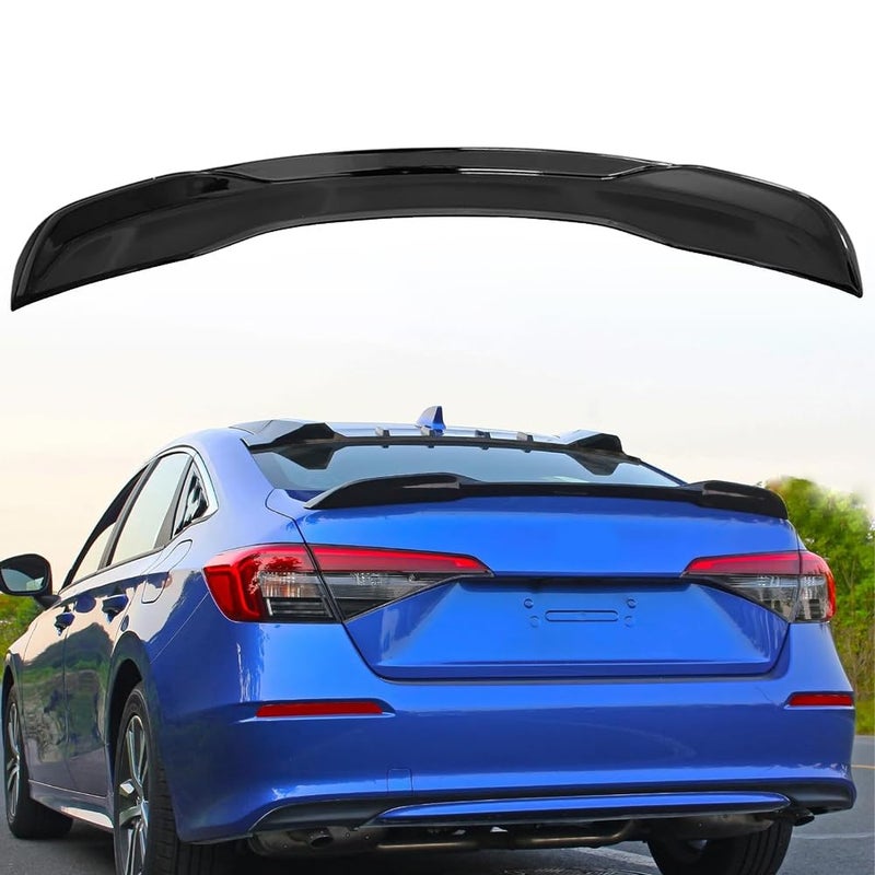 MATMACRO Rear Spoiler Wing for Honda Civic Sedan Glossy Black Trunk Spoiler Wing 2022 2023 2024