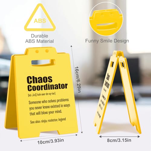 MAMAGIFTREE Chaos Coordinator Gifts | Funny Thank You Gift for Coworkers, Bosses, Managers, Teachers, Nurses Appreciation | Motivation Office Decor for Women & Men Cubicle Accessories Work Anniversary Desk Sign - Image 3