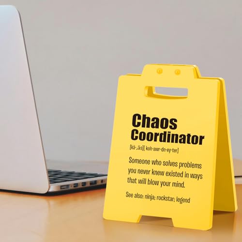 MAMAGIFTREE Chaos Coordinator Gifts | Funny Thank You Gift for Coworkers, Bosses, Managers, Teachers, Nurses Appreciation | Motivation Office Decor for Women & Men Cubicle Accessories Work Anniversary Desk Sign - Image 4