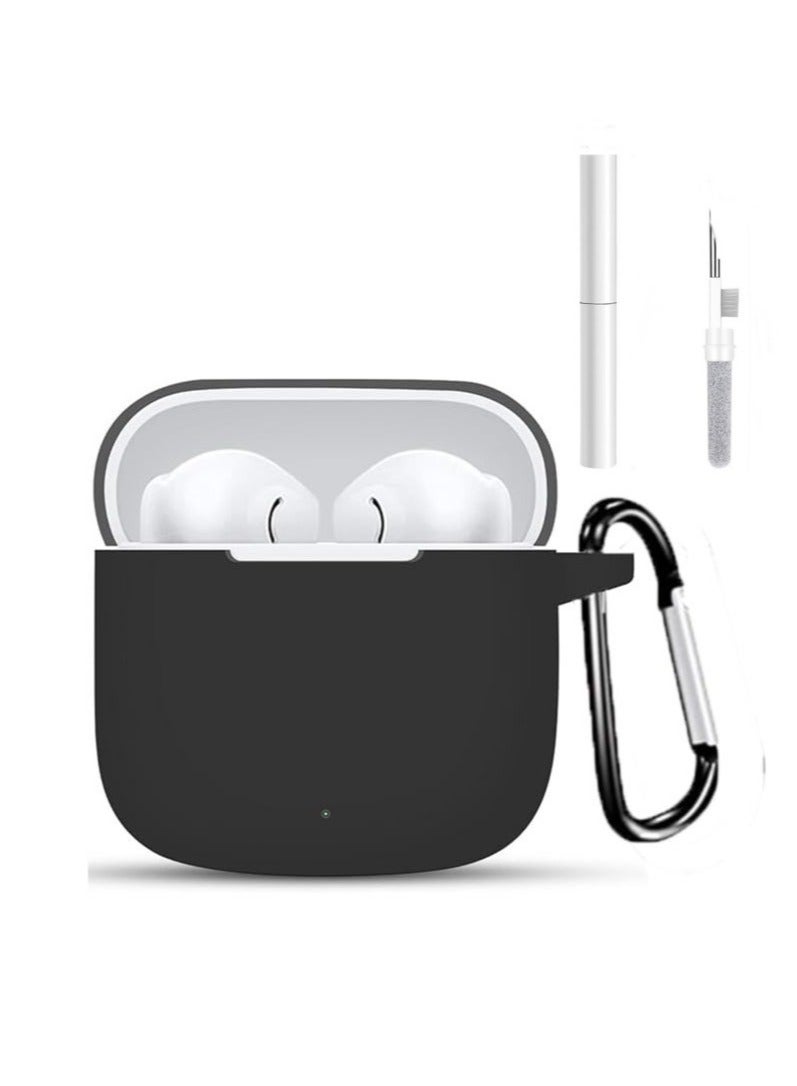 Silicone Protective Case Cover for Huawei FreeBuds Se 2/ Se 3 with Cleaner Kit (Black) - Image 1