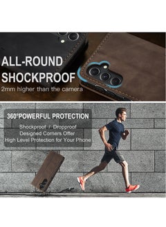 CaseMe For Samsung Galaxy S23 FE Cover,  Magnetic Adsorption Full Body Shockproof Protective Flip Cover, PU Leather Hidden Stand Mobile Phone Case  - Image 5