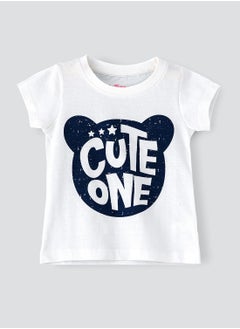 Basic round neck graphic t-shirt