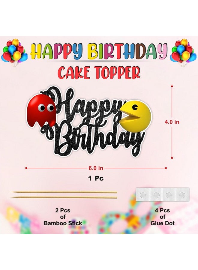 Seyal® Pacmn Ghost Happy Birthday Cake Topper - Image 2