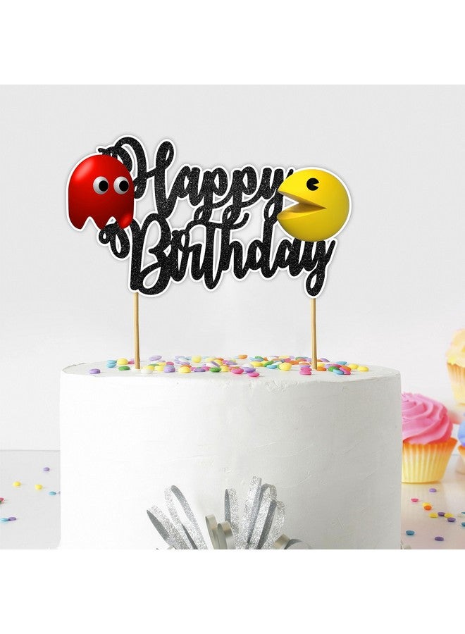 Seyal® Pacmn Ghost Happy Birthday Cake Topper - Image 1