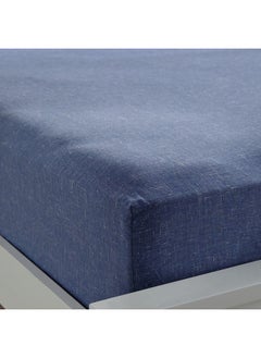 Home Box Lavish Triblend Melange Aouli Printed Cotton King Fitted Sheet 180 x 200 x 33 cm  - Image 4