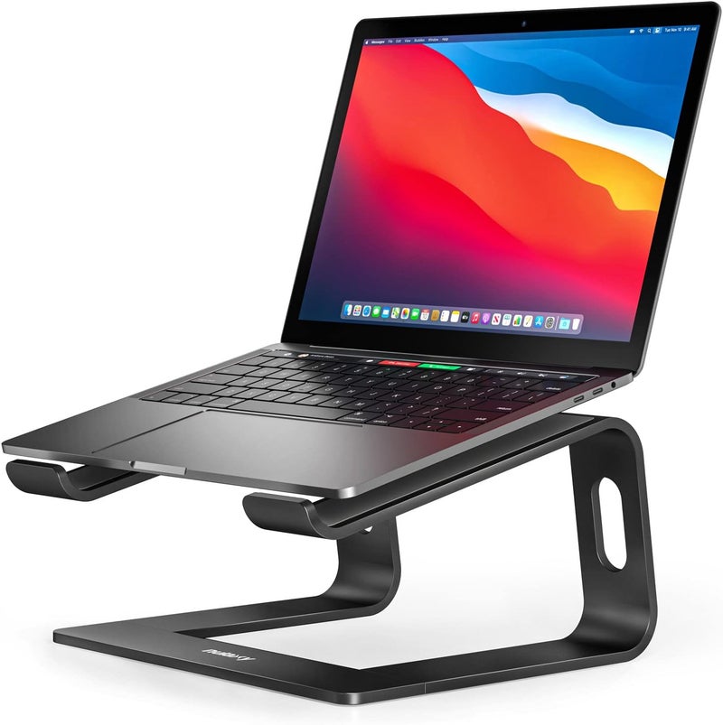 nulaxy Laptop Stand, Ergonomic Aluminum Laptop Computer Stand, Detachable Laptop Riser Notebook Holder Stand Compatible with MacBook Air Pro, Dell XPS, HP, Lenovo More 10-15.6” Laptops - Image 1