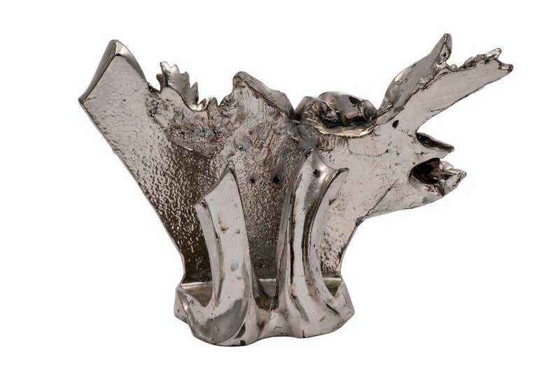 JewelandGifts Silver Plated Oxidized Napkin Holder  - Image 3