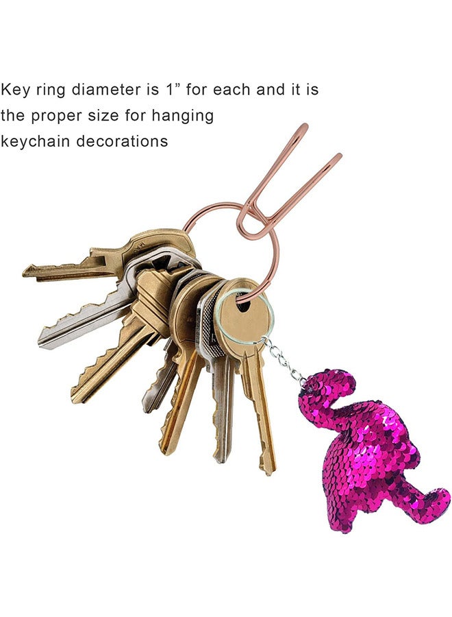 رات سو 20 قطعة من سلاسل المفاتيح اللامعة الملونة للبنات، حشو حقائب الحفلات، خيوط لامعة قابلة للقلب، هدايا حفلات عيد الميلاد، مستلزمات الحفلات للأطفال، إكسسوارات حقائب الظهر. - Image 3