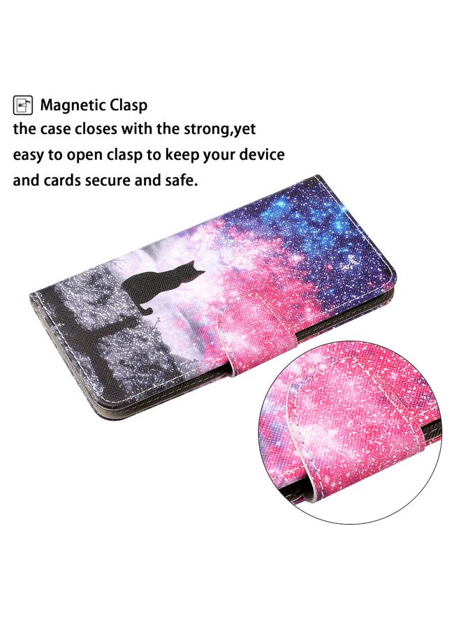 S-TOP Case For Huawei P30 lite Colored Drawing Pattern Horizontal Flip Leather Case with Holder & Card Slots & Wallet & Lanyard - Image 4