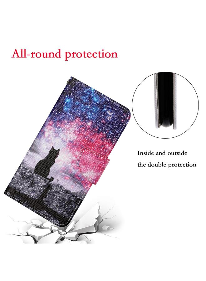 S-TOP Case For Huawei P30 lite Colored Drawing Pattern Horizontal Flip Leather Case with Holder & Card Slots & Wallet & Lanyard - Image 5