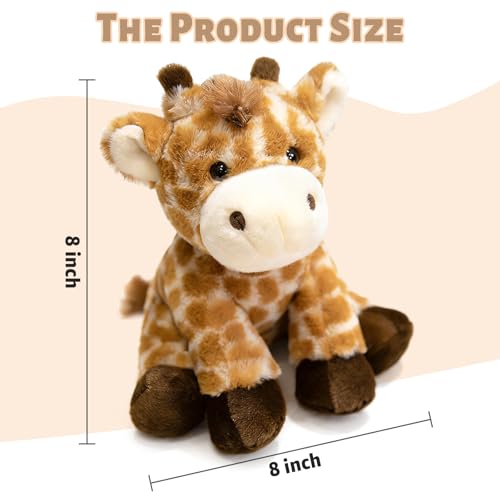 Ditucu Giraffe Stuffed Animal 8 inch Cute Realistic Plush Toys Ultra Soft Plushies Gifts for Kids - Image 5