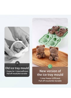 2 Pack Ice Cube Trays, Food Grade Silicone 3D Bear Shape Ice Cube Make, for Hockey, Coffee, Beer, Juice - pzsku/Z9AA816AEF8FCED1F6339Z/45/_/1734232226/f8d61090-163e-4094-9c4b-b96bbffb89bb