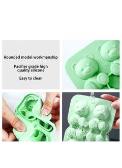 2 Pack Ice Cube Trays, Food Grade Silicone 3D Bear Shape Ice Cube Make, for Hockey, Coffee, Beer, Juice - pzsku/Z9AA816AEF8FCED1F6339Z/45/_/1734232235/4c58f58a-5486-448b-a3c0-74a0924228d4