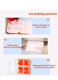 2 Pack Ice Cube Trays, Food Grade Silicone 3D Bear Shape Ice Cube Make, for Hockey, Coffee, Beer, Juice - pzsku/Z9AA816AEF8FCED1F6339Z/45/_/1734232245/6b2b9ffb-5430-4fad-a2f8-b29cf72c5413