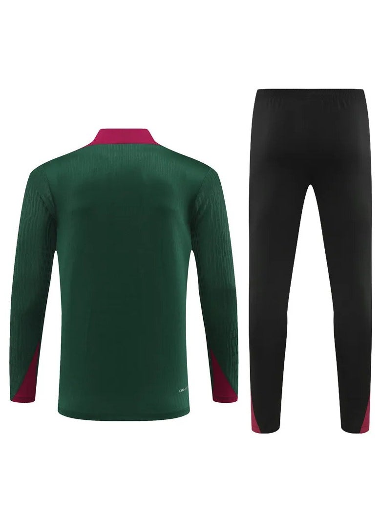Generic Classic Men's Athletic 2Pcs Tracksuit Set Casual Full-Zip Sweatsuits Long Sleeve Jacket And Jogging Pants Set For Gym Workout Running  - Image 3