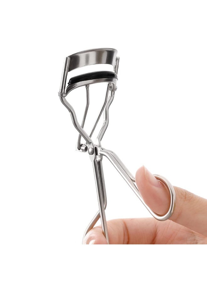 مكبس رموش شهير مصنوع من الفولاذ المقاوم للصدأ باللون الفضي مع مقبض مريح - Image 3