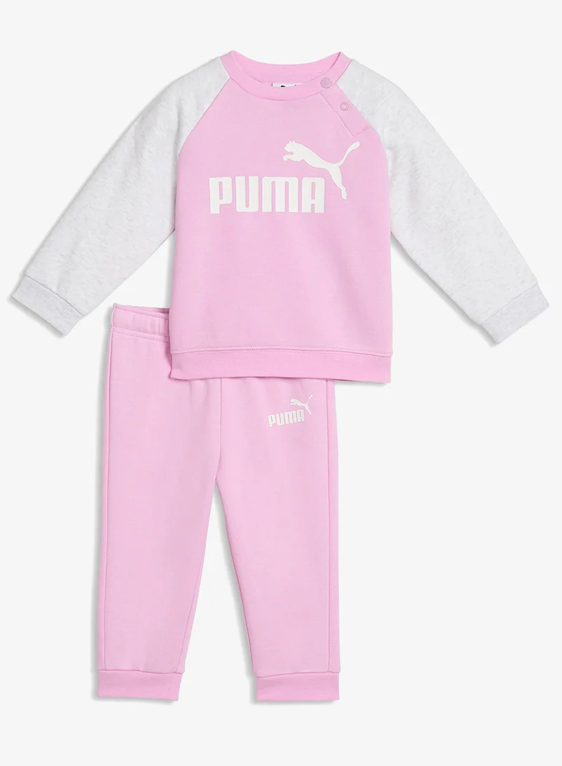 PUMA Infants Minicats Essential Raglan Crew Set
