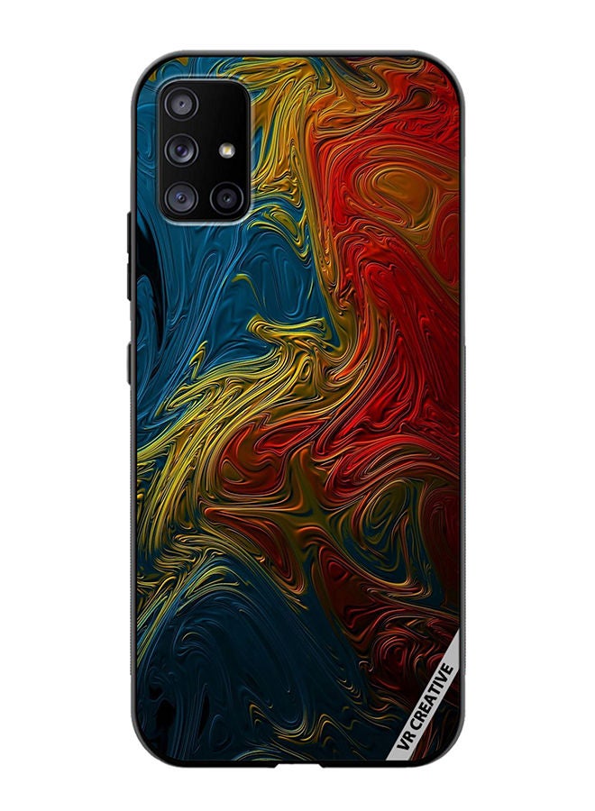 VR CREATIVE Protective Case Cover For Samsung Galaxy A71 5G Flower Design Multicolour - Image 1