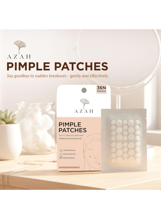 عزة لصقات أزاه لعلاج حب الشباب | 0.5% حمض الساليسيليك و0.1% حمض الهيالورونيك | 72 لصقة شفافة لعلاج حب الشباب | تستهدف البثور، وتمتص الزيوت الزائدة، وتساعد على إزالة آثارها | مناسبة لجميع أنواع البشرة - Image 4