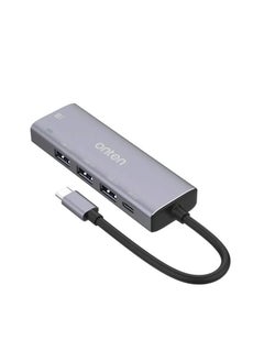 onten Onten 95123 5in1 Type-C Multi-Function Dock Station 3-USB , HDMI & PD 3.0  - Image 2