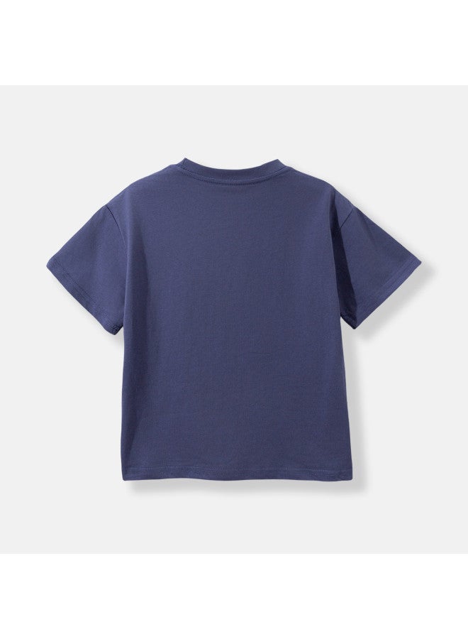Bumblebee Boys' Short Sleeve T-shirt 2025 Summer New Casual Solid Color Top Breathable Comfortable Trendy Kids Wear For Big Boys - Image 5