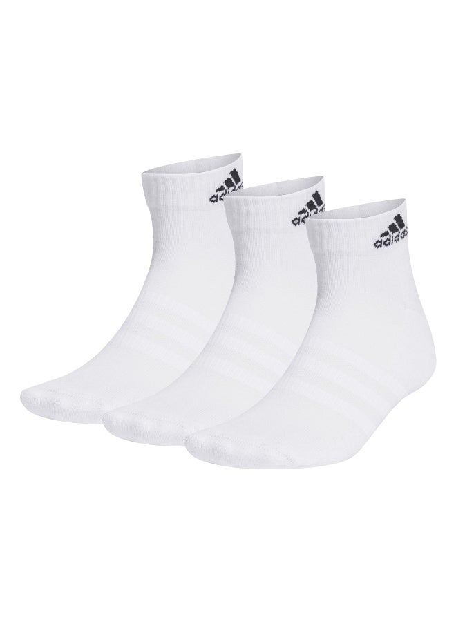 Adidas C Spw Ank 3P White Training Socks For Unisex 10K - 11.5K  - Image 1