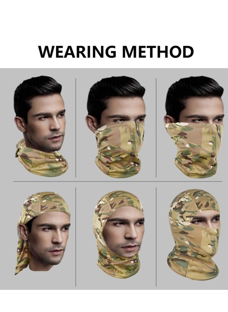 Daytoyz Balaclava Face Mask UV Protection Windproof Hood Tactical Mask for Ski Cycling Outdoor Fishing Hunting Camo  - Image 5