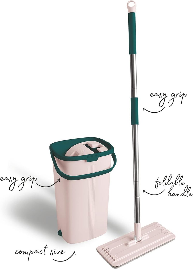 York handy wringing flat mop with bucket - Image 2