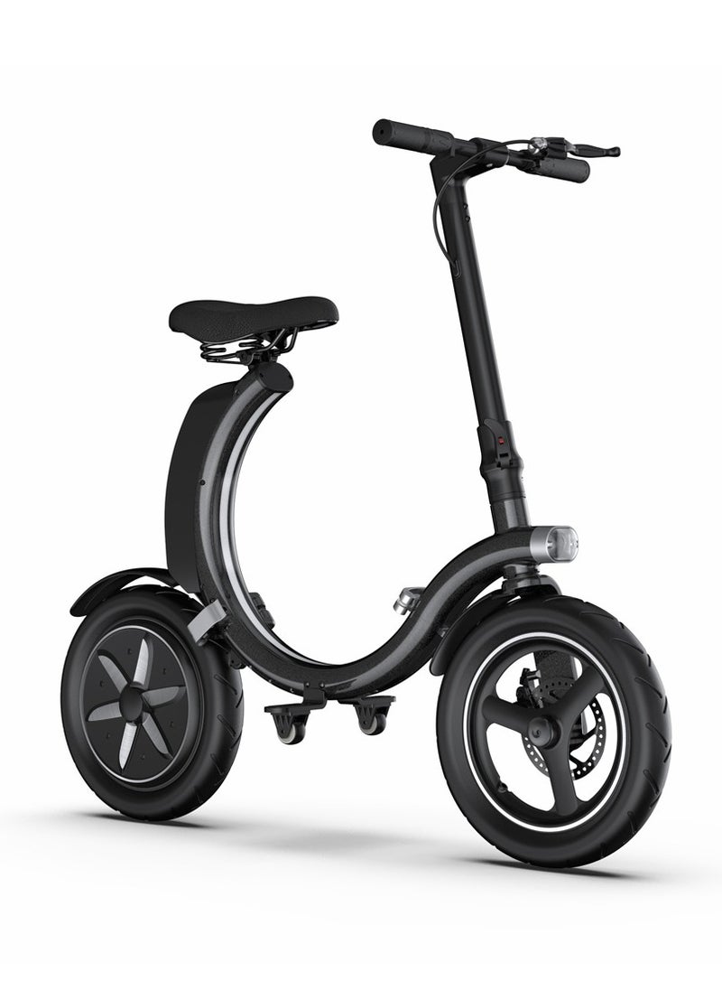 Crony C2 350W Folding E-Bike 14" Hub Motor, 36V Battery escooter, Max 40KMm/H Speed Bicycle, 15-25KM Range, Front/Rear Disc Brakes Electric Bike, Bluetooth App, LED Headlights, LCD Display Skateboard, 150KG Load Capacity  - Image 2