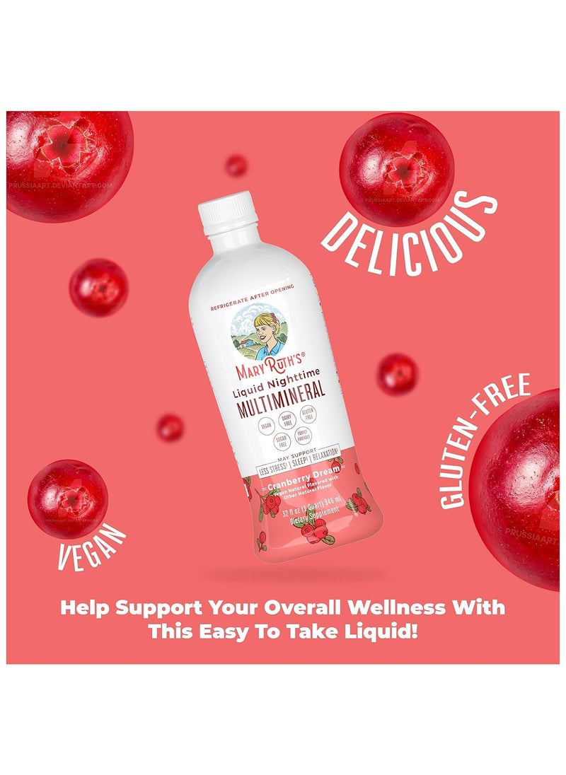 MaryRuth's - Liquid Nighttime Multimineral Cranberry Dream 32 oz - Image 1