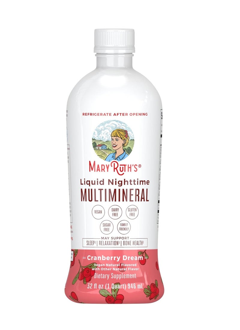 MaryRuth's - Liquid Nighttime Multimineral Cranberry Dream 32 oz - Image 1