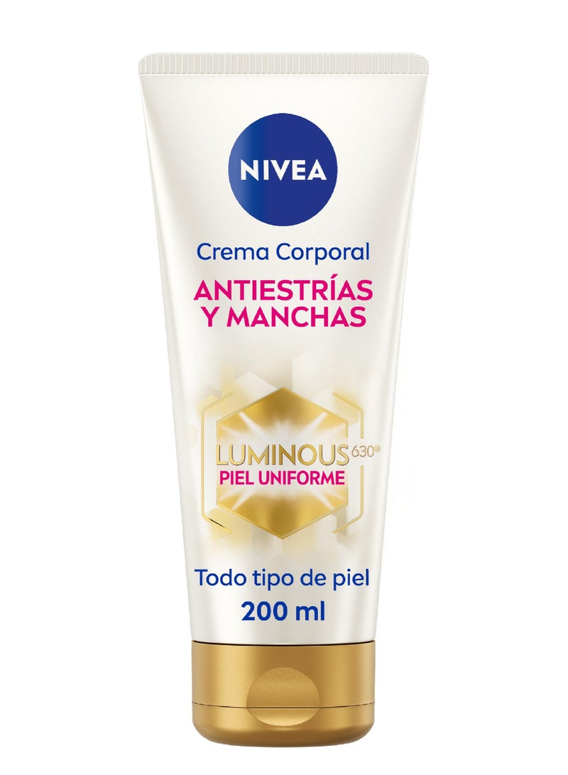 NIVEA LUMINOUS 630 ANTIESTRIAS Y MANCHAS CREAM 200ML