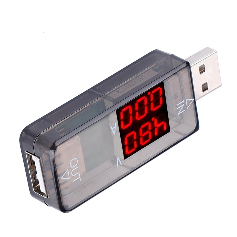 GOWENIC USB Tester, USB Voltmeter Ammeter, Color LCD Multimeter, Charger Current Meter, Amperage Voltage Power Monitor for Car (Black) - Image 3