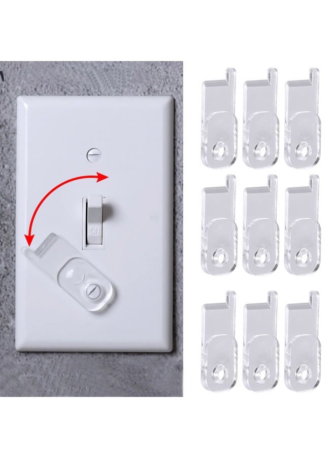 YLOVAN Toggle Switch Plate Cover Guard 10 Pack Clear - Security, Circuit and Child Protection for Indoor/Outdoor Wall Plate Covers - Image 1