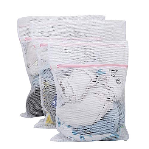 TAGPR Mesh Laundry Bags for Washing Machine Pack of 3 (S/M/L) Zippered Delicates Washing Bag for Clothes, Underwear, Jackets, Sweaters, Socks Reusable Protective Mesh Wash Bag - Image 1