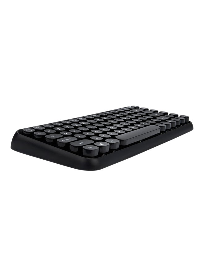 Ajazz Round Key Cap Bluetooth Keyboard Black - Image 3
