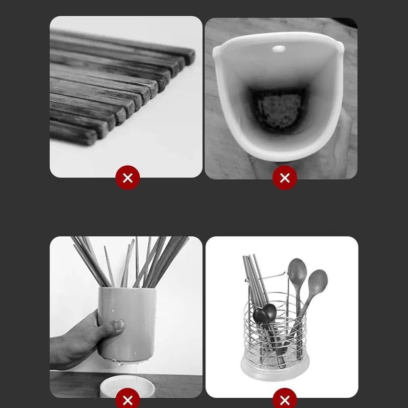 Punch Free Tableware Storage Box with Large Capacity Chopsticks Cage for Home Use (#4) - Image 3