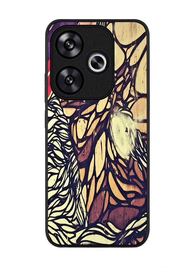 Stylizedd Rugged Black edge case for Xiaomi Poco F6 / Xiaomi Redmi Turbo 3, Slim fit Soft Case Flexible Anti Drop TPU Gel Thin Cover -  Wise Graffitti - Image 1