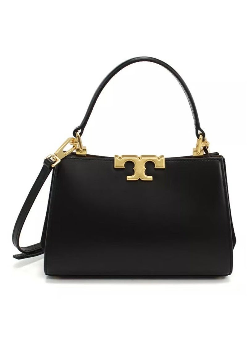 Burch Tory Burch Eleanor Leather Suede Trimmed Shoulder Crossbody Tote Bag - Image 1