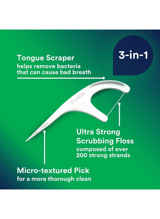 Dentek - DenTek Triple Clean Advanced Clean Floss Picks, No Break & No Shred Floss, 150 Count, (Packaging May Vary) - Image 1
