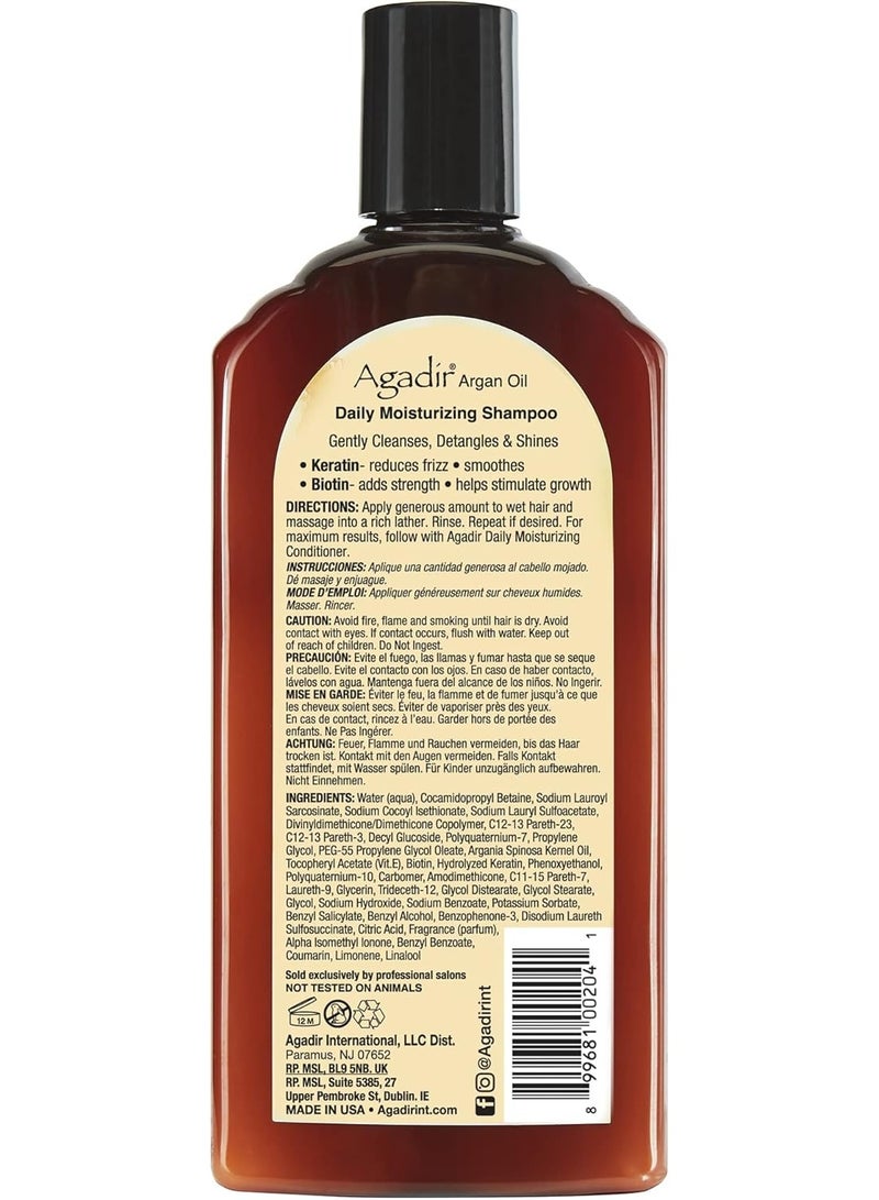 Agadir Argan Oil Shampoo – Daily Moisturizing & Shine Boost for Dry, Damaged Hair | Sulfate & Paraben Free (moisturizing) - Image 2