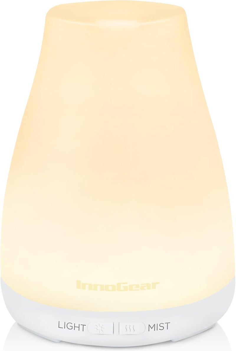 InnoGear Upgraded Version Aromatherapy Essential Oil Diffuser Ultrasonic Diffusers Cool Mist Humidifier with 7 Colors LED Lights and Waterless Auto Shut-off for Home Office Bedroom Room - Image 1