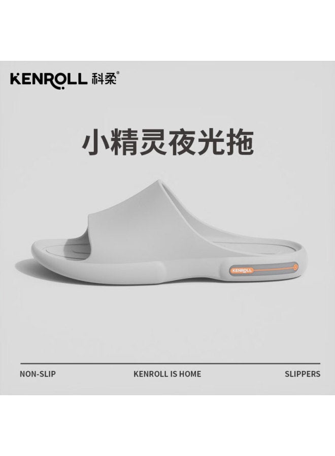 Kenroll Men's And Women's Bathroom Indoor Outdoor Non-slip Slippers, Luminous Home Sandals, Star Dust Gray, Size 44/45 - Image 1