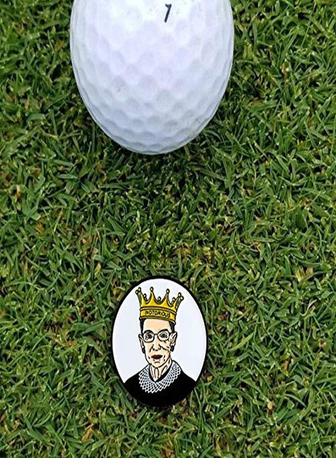 Balanced Co. Ruth Bader Ginsburg Golf Hat Clip with Enamel Magnetic Ball Marker - Image 3